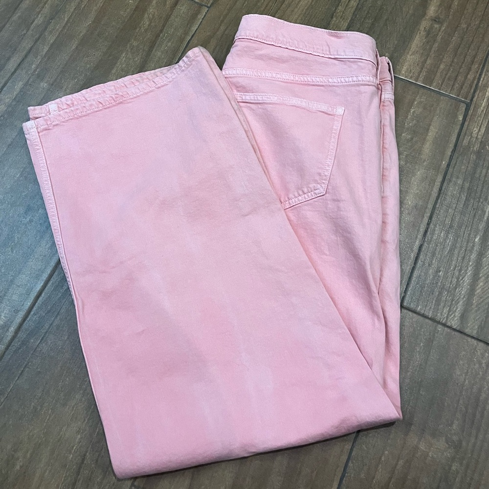 Pink denim trouser jeans